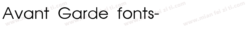 Avant Garde fonts字体转换